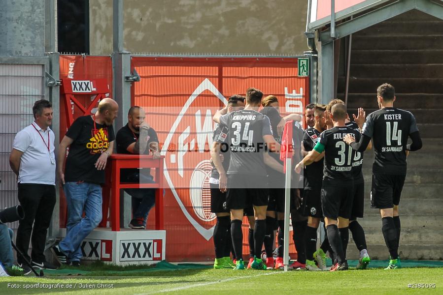Lucas Höler, Richard Sukuta-Pasu, Tim Kister, Stefan Kulovits, Tim Knipping, Leart Paqarada, Korbinian Vollmann, 14.05.2017, 2. Bundesliga, SV Sandhausen, FC Würzburger Kickers - Bild-ID: 2185095