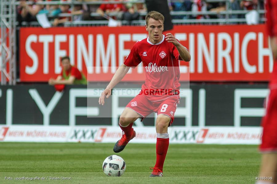 Emanuel Taffertshofer, 14.05.2017, 2. Bundesliga, SV Sandhausen, FC Würzburger Kickers - Bild-ID: 2185108