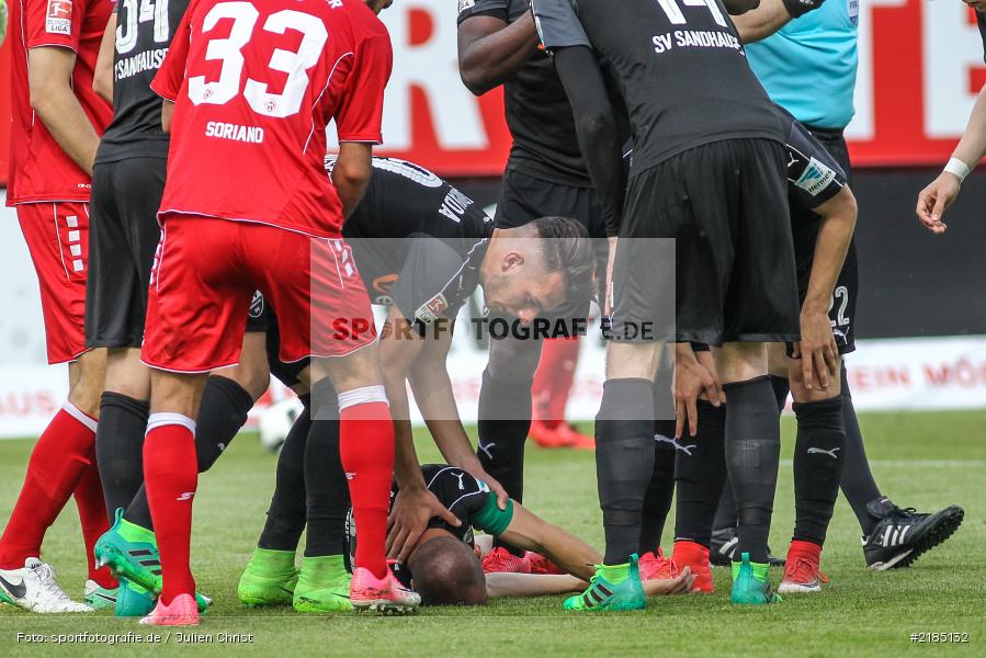 Stefan Kulovits, 14.05.2017, 2. Bundesliga, SV Sandhausen, FC Würzburger Kickers - Bild-ID: 2185132