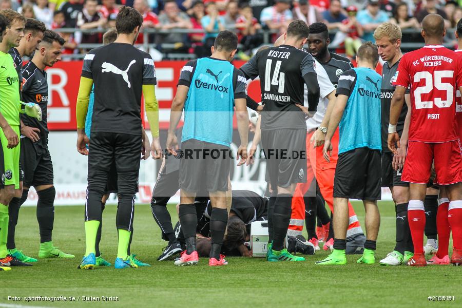 Stefan Kulovits, 14.05.2017, 2. Bundesliga, SV Sandhausen, FC Würzburger Kickers - Bild-ID: 2185151