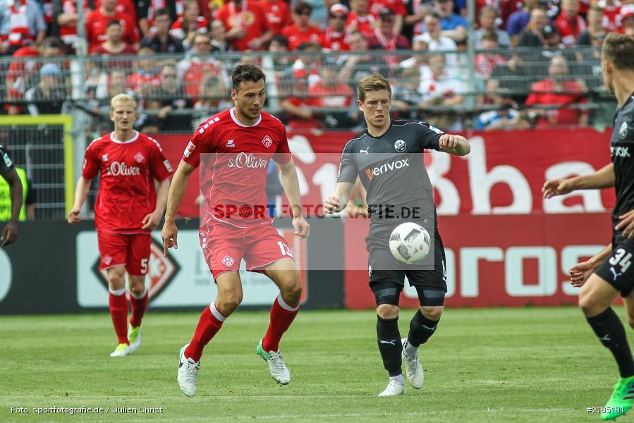 Denis Linsmayer, Lukas Fröde, 14.05.2017, 2. Bundesliga, SV Sandhausen, FC Würzburger Kickers - Bild-ID: 2185181 Denis Linsmayer, Lukas Fröde, 14.05.2017, 2. Bundesliga, SV Sandhausen, FC Würzburger Kickers - Bild-ID: 2185181