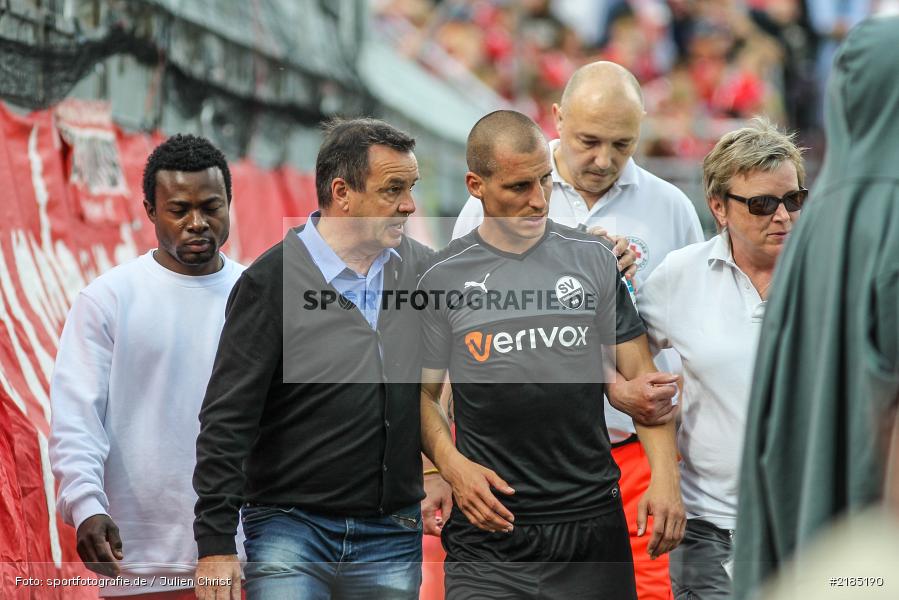 Stefan Kulovits, Otmar Schork, 14.05.2017, 2. Bundesliga, SV Sandhausen, FC Würzburger Kickers - Bild-ID: 2185190