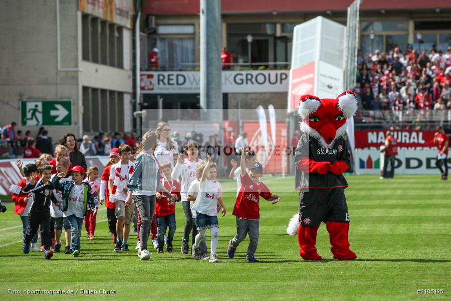 FWK Kickids, Kalle vom Dalle, 14.05.2017, 2. Bundesliga, SV Sandhausen, FC Würzburger Kickers - Bild-ID: 2185195