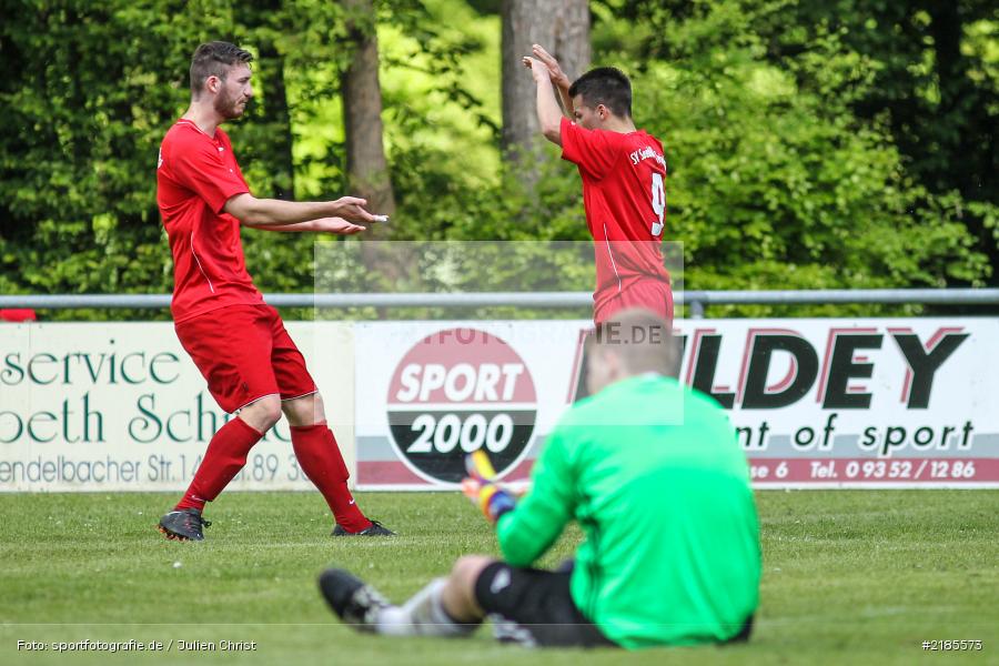 Mathias Riethmann, Yannic Mälzer, 21.05.2017, Kreisklasse Würzburg, FSV Esselbach-Steinmark, SV Sendelbach-Steinbach - Bild-ID: 2185573