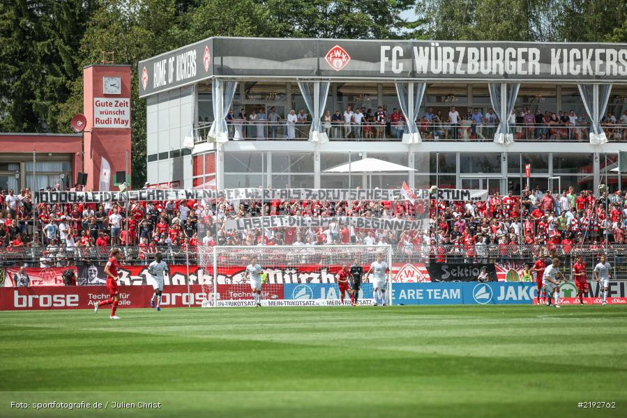 Spruchband, Dallenberg, Würzburg, flyeralarm Arena, 30.07.2017, 3. Liga, SV Werder Bremen II, FC Würzburger Kickers - Bild-ID: 2192762