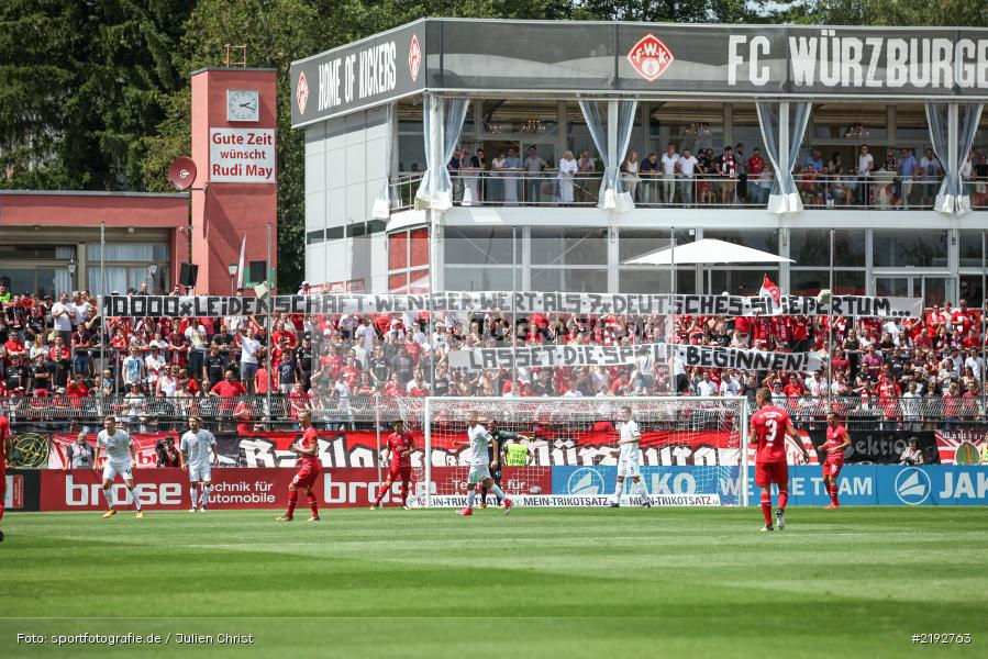 Spruchband, Dallenberg, Würzburg, flyeralarm Arena, 30.07.2017, 3. Liga, SV Werder Bremen II, FC Würzburger Kickers - Bild-ID: 2192763