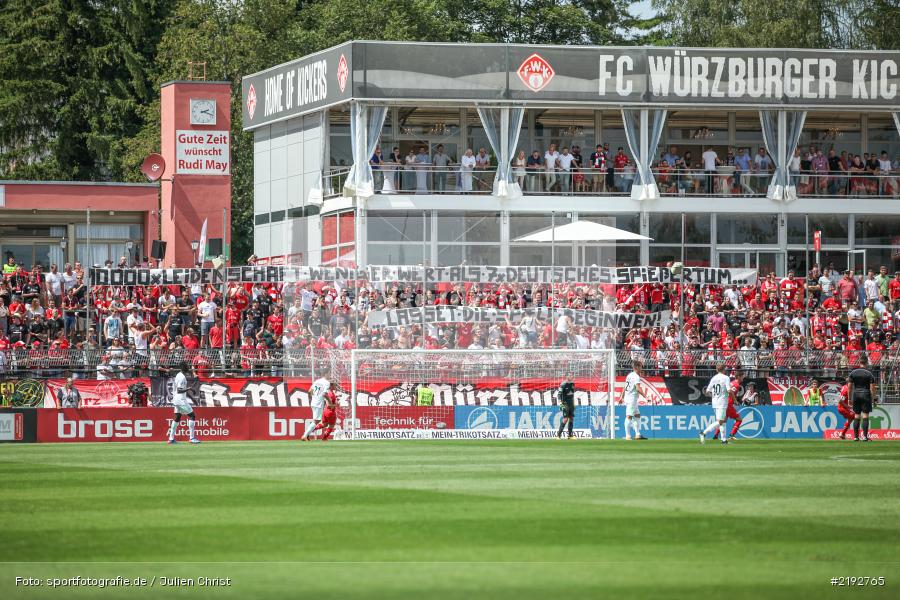 Spruchband, Dallenberg, Würzburg, flyeralarm Arena, 30.07.2017, 3. Liga, SV Werder Bremen II, FC Würzburger Kickers - Bild-ID: 2192765