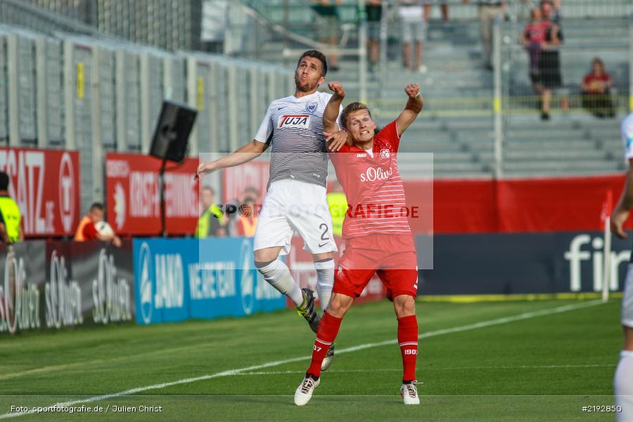 Felix Müller, Stéphane Tritz, Dallenberg, Würzburg, flyeralarm Arena, 02.08.2017, 3. Liga, Preußen Münster, FC Würzburger Kickers - Bild-ID: 2192850