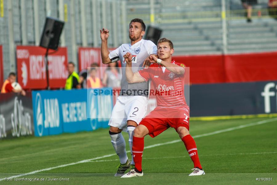 Felix Müller, Stéphane Tritz, Dallenberg, Würzburg, flyeralarm Arena, 02.08.2017, 3. Liga, Preußen Münster, FC Würzburger Kickers - Bild-ID: 2192851