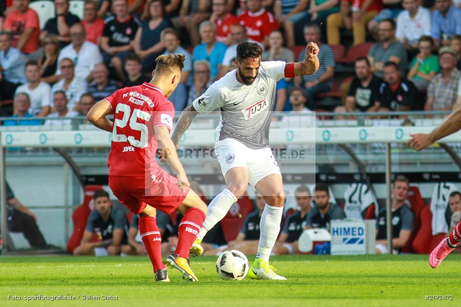 Björn Jopek, Adriano Grimaldi, Dallenberg, Würzburg, flyeralarm Arena, 02.08.2017, 3. Liga, Preußen Münster, FC Würzburger Kickers - Bild-ID: 2192872