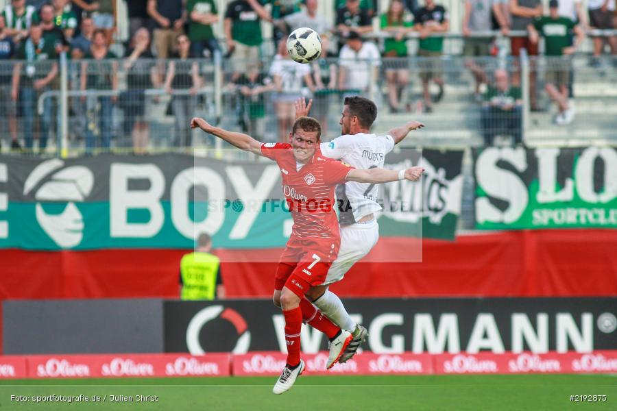 Felix Müller, Stéphane Tritz, Dallenberg, Würzburg, flyeralarm Arena, 02.08.2017, 3. Liga, Preußen Münster, FC Würzburger Kickers - Bild-ID: 2192875