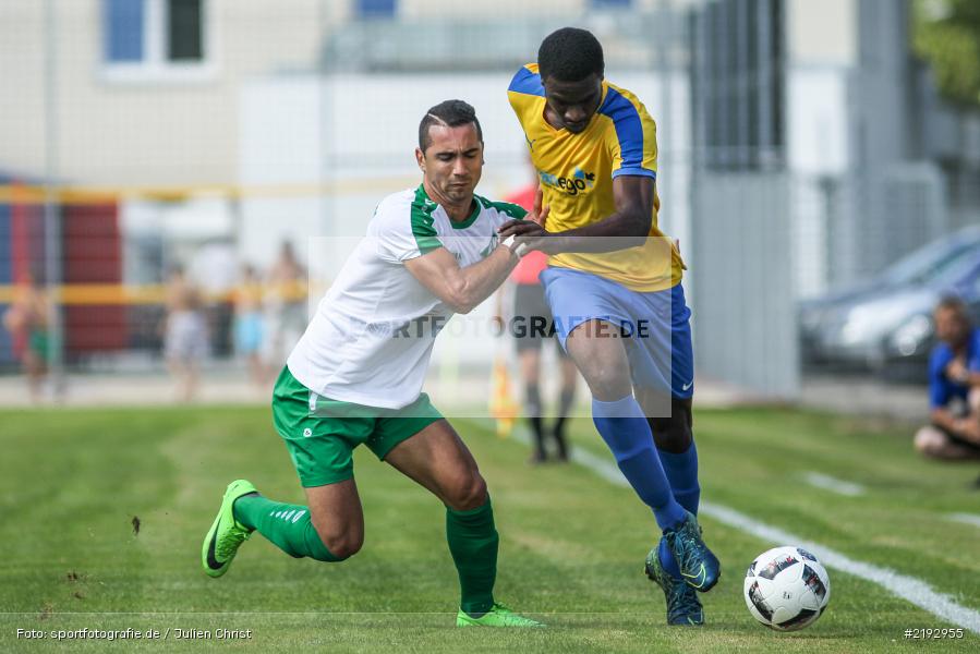 Lawrence Uwalaka, Johan Brahimi, Karlstadt, 06.08.2017, Fussball, Bezirksliga Ufr. West, FG Marktbreit-Martinsheim, FV Karlstadt - Bild-ID: 2192955