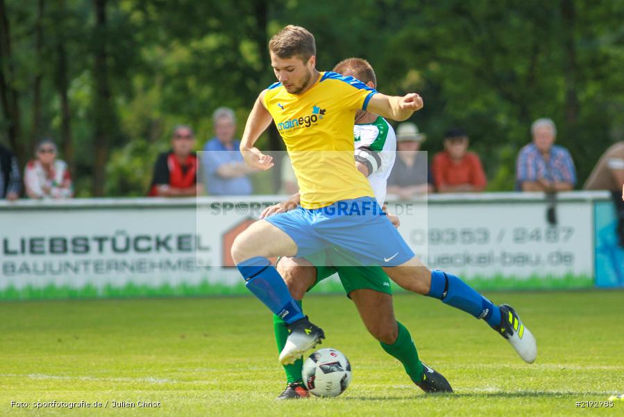 Benjamin Eichelmann, Julian Dennerlein, Karlstadt, 06.08.2017, Fussball, Bezirksliga Ufr. West, FG Marktbreit-Martinsheim, FV Karlstadt - Bild-ID: 2192985