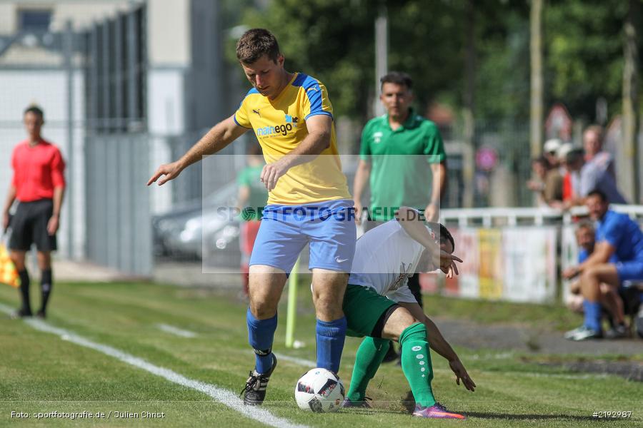 Christoph Ott, Abdurrahman Marangoz, Karlstadt, 06.08.2017, Fussball, Bezirksliga Ufr. West, FG Marktbreit-Martinsheim, FV Karlstadt - Bild-ID: 2192987