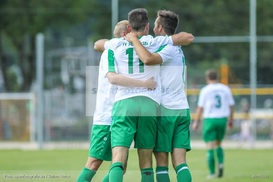 Felix Strohmenger, Dominik Lambrecht, Michael Winkler, Karlstadt, 06.08.2017, Fussball, Bezirksliga Ufr. West, FG Marktbreit-Martinsheim, FV Karlstadt - Bild-ID: 2193021