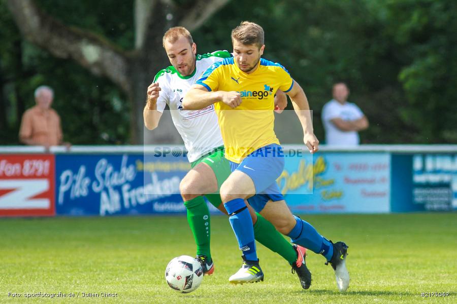 Benjamin Eichelmann, Julian Dennerlein, Karlstadt, 06.08.2017, Fussball, Bezirksliga Ufr. West, FG Marktbreit-Martinsheim, FV Karlstadt - Bild-ID: 2193049