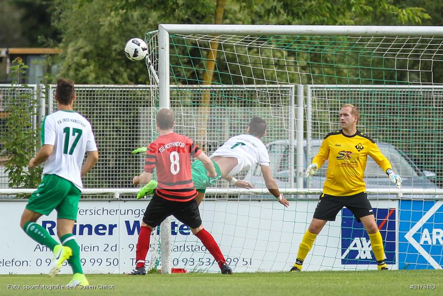 Christoph Keller, Johan Brahimi, Julian Wolff, Karlstadt, 09.08.2017, Fussball, Bezirksliga Ufr. West, TSV Rottendorf, FV Karlstadt - Bild-ID: 2193110