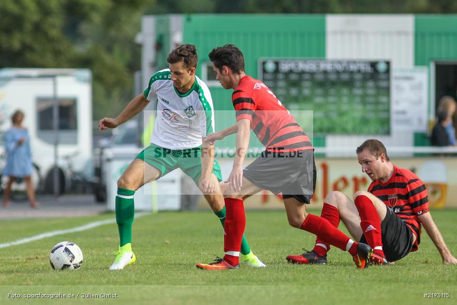 Philipp Niedermeyer, Michael Winkler, Karlstadt, 09.08.2017, Fussball, Bezirksliga Ufr. West, TSV Rottendorf, FV Karlstadt - Bild-ID: 2193115