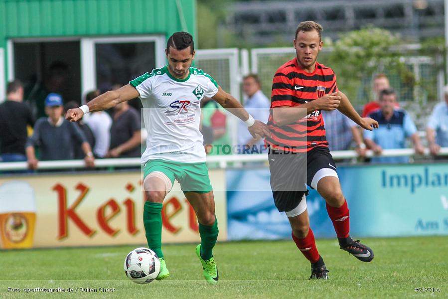Moritz Schubert, Johan Brahimi, Karlstadt, 09.08.2017, Fussball, Bezirksliga Ufr. West, TSV Rottendorf, FV Karlstadt - Bild-ID: 2193116 Moritz Schubert, Johan Brahimi, Karlstadt, 09.08.2017, Fussball, Bezirksliga Ufr. West, TSV Rottendorf, FV Karlstadt - Bild-ID: 2193116