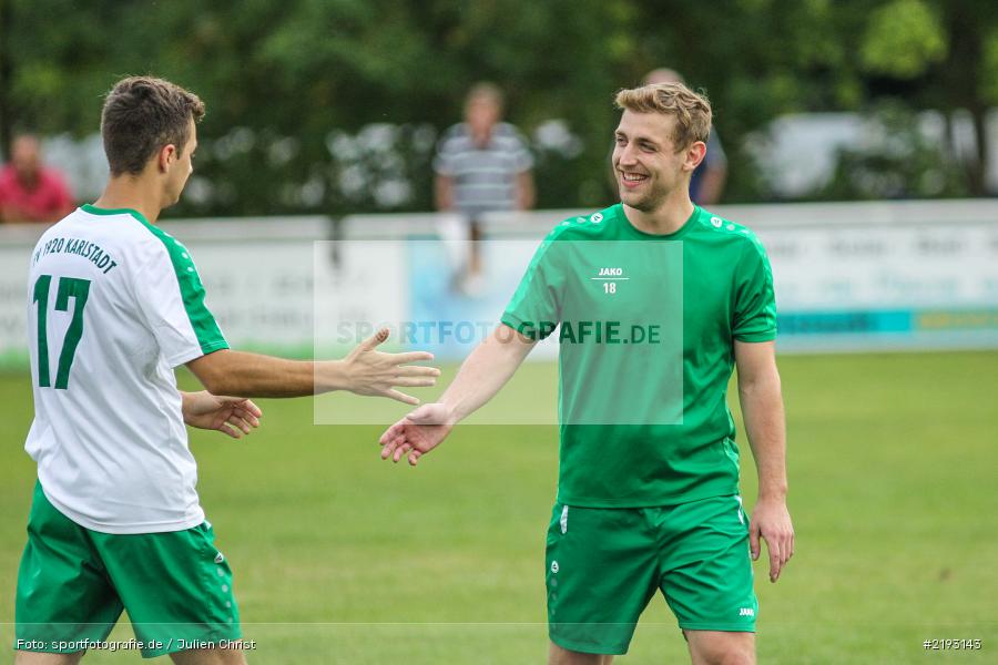 Michael Winkler, Timo Rützel, Karlstadt, 09.08.2017, Fussball, Bezirksliga Ufr. West, TSV Rottendorf, FV Karlstadt - Bild-ID: 2193143