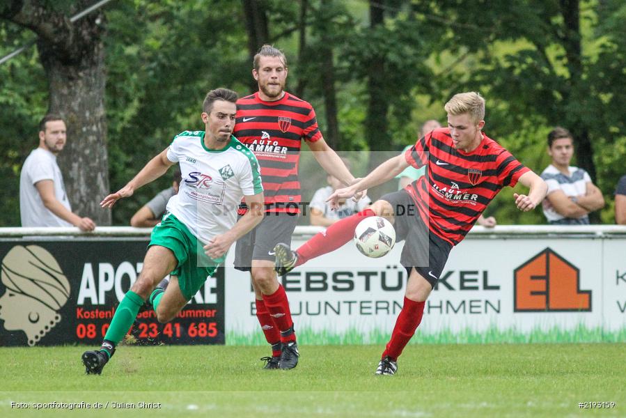 Dominik Lambrecht, Julian Weber, Karlstadt, 09.08.2017, Fussball, Bezirksliga Ufr. West, TSV Rottendorf, FV Karlstadt - Bild-ID: 2193159
