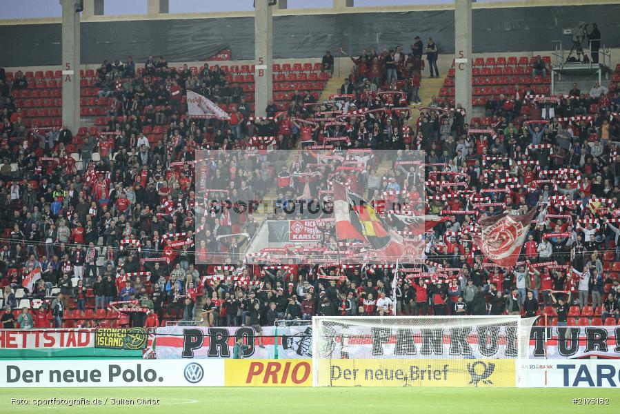 Fanblock, SVW, FWK, Fussball, DFB, Bieberer Berg, Hessen, Offenbach, 12.08.2017, DFB-Pokal, SV Werder Bremen, FC Würzburger Kickers - Bild-ID: 2193182