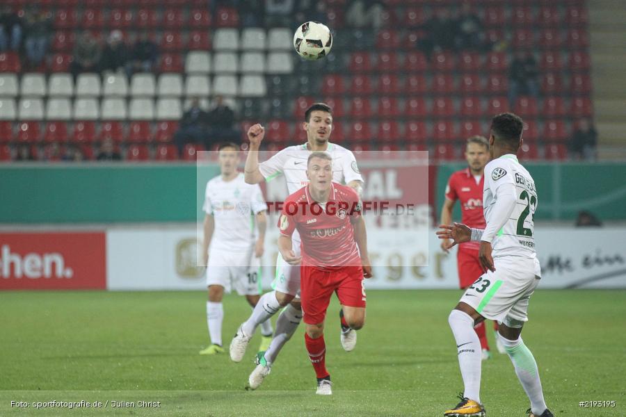 Emanuel Taffertshofer, Jérôme Gondorf, SVW, FWK, Fussball, DFB, Bieberer Berg, Hessen, Offenbach, 12.08.2017, DFB-Pokal, SV Werder Bremen, FC Würzburger Kickers - Bild-ID: 2193195 Emanuel Taffertshofer, Jérôme Gondorf, SVW, FWK, Fussball, DFB, Bieberer Berg, Hessen, Offenbach, 12.08.2017, DFB-Pokal, SV Werder Bremen, FC Würzburger Kickers - Bild-ID: 2193195