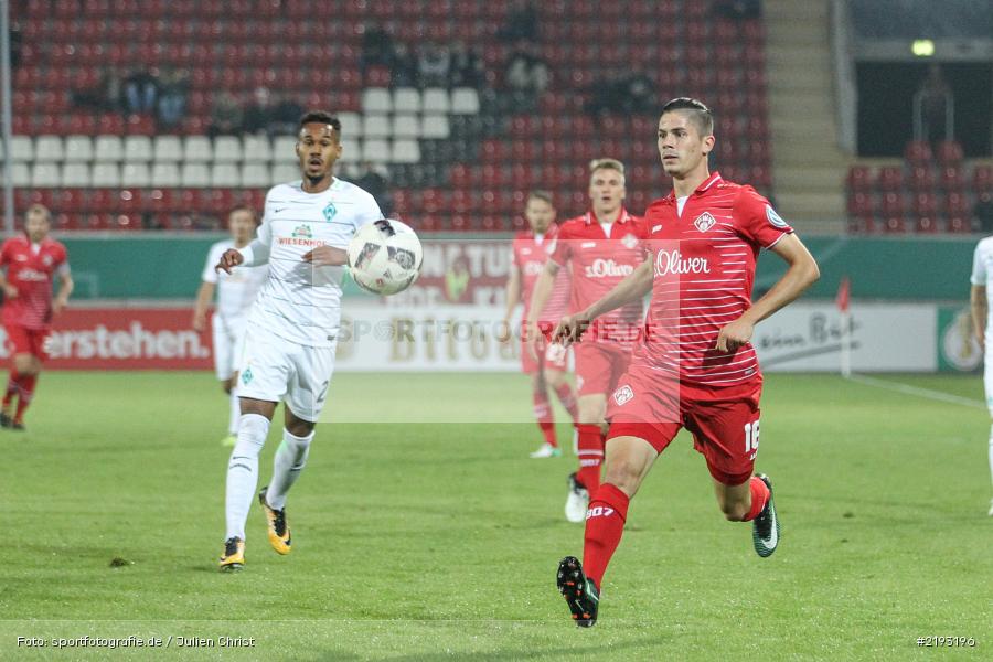 Dennis Mast, SVW, FWK, Fussball, DFB, Bieberer Berg, Hessen, Offenbach, 12.08.2017, DFB-Pokal, SV Werder Bremen, FC Würzburger Kickers - Bild-ID: 2193196 Dennis Mast, SVW, FWK, Fussball, DFB, Bieberer Berg, Hessen, Offenbach, 12.08.2017, DFB-Pokal, SV Werder Bremen, FC Würzburger Kickers - Bild-ID: 2193196