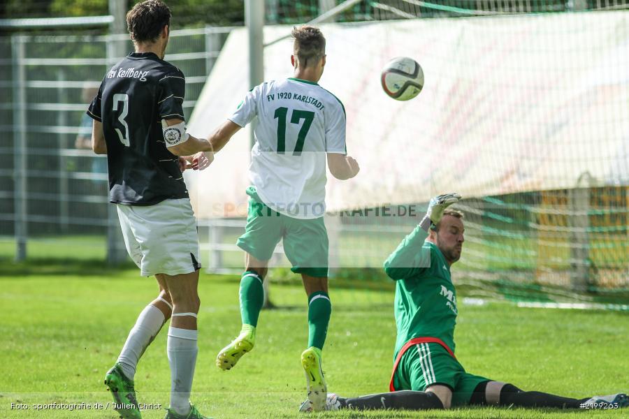 Dominik Aulbach, Andreas Häcker, Michael Winkler, 03.09.2017, Fussball, Bezirksliga West, TSV Keilberg, FV Karlstadt - Bild-ID: 2199263