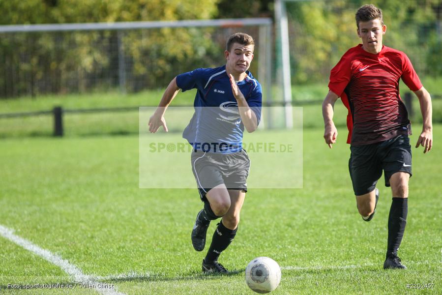 Moritz Goßmann, Sebastian Reusch, 16.09.2017, Kreisliga, A-Junioren, (SG) TuS Frammersbach, (SG) FV Karlstadt - Bild-ID: 2202457 Moritz Goßmann, Sebastian Reusch, 16.09.2017, Kreisliga, A-Junioren, (SG) TuS Frammersbach, (SG) FV Karlstadt - Bild-ID: 2202457
