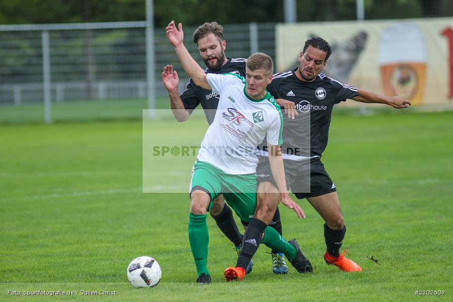 Andres Arias Cardenas, Johannes Albert, Kevin Teppich, 17.09.2017, Bezirksliga West, BSC Aschaffenburg-Schweinheim, FV Karlstadt - Bild-ID: 2202609