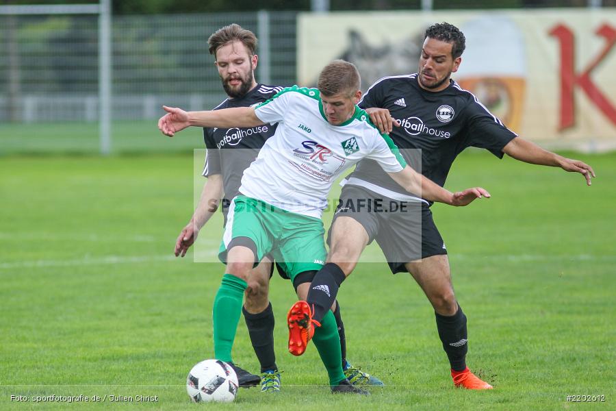 Kevin Teppich, Andres Arias Cardenas, Johannes Albert, 17.09.2017, Bezirksliga West, BSC Aschaffenburg-Schweinheim, FV Karlstadt - Bild-ID: 2202612