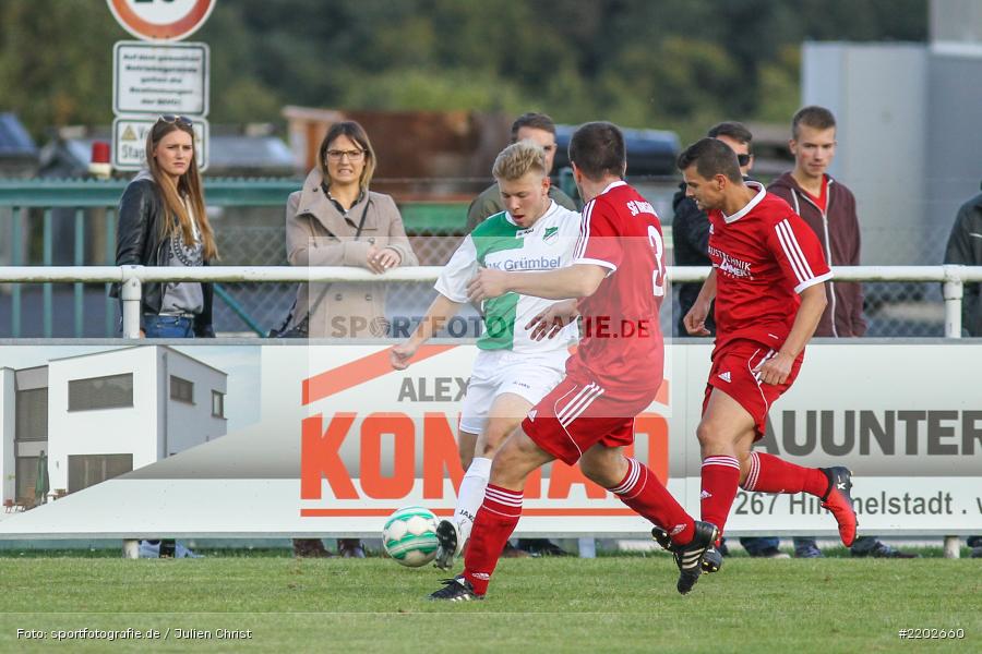 Niklas Breust, Benedikt Rohs, Kreisklasse Würzburg, Gössenheim, 17.09.2017, Derby, FC Karsbach, FC Gössenheim - Bild-ID: 2202660