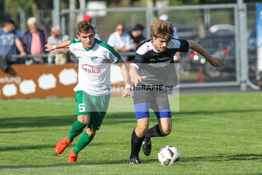 Erik Schnell Kretschmer, Stjepan Brkic, 23.09.2017, Landesliga Nordwest, SV Alemannia Haibach, TSV Karlburg - Bild-ID: 2202734