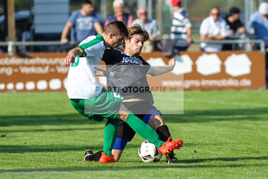 Erik Schnell Kretschmer, Stjepan Brkic, 23.09.2017, Landesliga Nordwest, SV Alemannia Haibach, TSV Karlburg - Bild-ID: 2202743