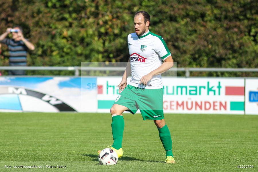 Tobias Schrod, 23.09.2017, Landesliga Nordwest, SV Alemannia Haibach, TSV Karlburg - Bild-ID: 2202754