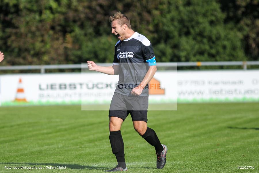 Manuel Römlein, 23.09.2017, Landesliga Nordwest, SV Alemannia Haibach, TSV Karlburg - Bild-ID: 2202756