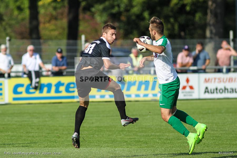 Faruk Arslan, Manuel Römlein, 23.09.2017, Landesliga Nordwest, SV Alemannia Haibach, TSV Karlburg - Bild-ID: 2202761