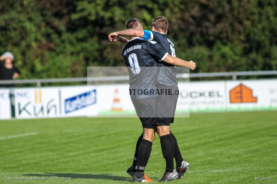 Sebastian Stumpf, Manuel Römlein, 23.09.2017, Landesliga Nordwest, SV Alemannia Haibach, TSV Karlburg - Bild-ID: 2202767