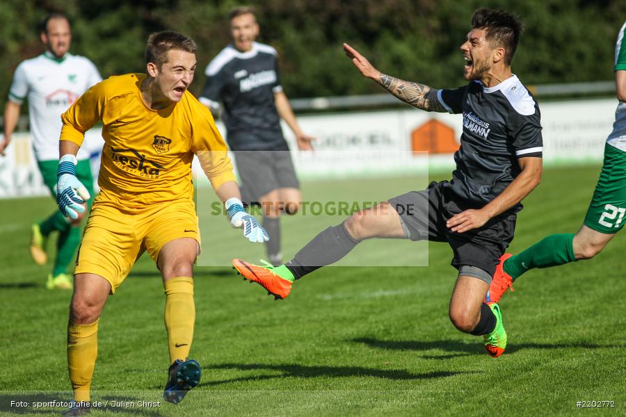 Steffen Bachmann, Jannik Thummerer, 23.09.2017, Landesliga Nordwest, SV Alemannia Haibach, TSV Karlburg - Bild-ID: 2202772