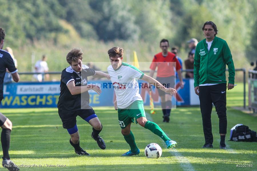 Mato Papic, Erik Schnell Kretschmer, 23.09.2017, Landesliga Nordwest, SV Alemannia Haibach, TSV Karlburg - Bild-ID: 2202783