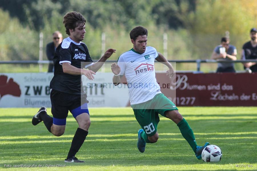 Erik Schnell Kretschmer, Mato Papic, 23.09.2017, Landesliga Nordwest, SV Alemannia Haibach, TSV Karlburg - Bild-ID: 2202786