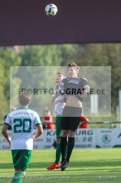 Stjepan Brkic, David Machau, 23.09.2017, Landesliga Nordwest, SV Alemannia Haibach, TSV Karlburg - Bild-ID: 2202816