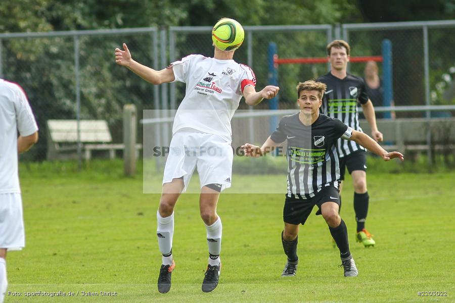 Dominik Hehrlein, Tim Strohmenger, 24.09.2017, Kreisliga Würzburg, TSV Retzbach, FV Gemünden/Seifriedsburg - Bild-ID: 2203022