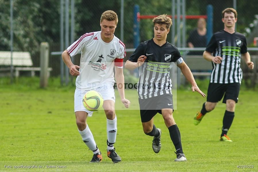 Dominik Hehrlein, Tim Strohmenger, 24.09.2017, Kreisliga Würzburg, TSV Retzbach, FV Gemünden/Seifriedsburg - Bild-ID: 2203023