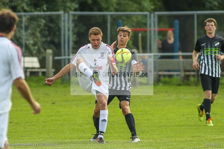 Dominik Hehrlein, Tim Strohmenger, 24.09.2017, Kreisliga Würzburg, TSV Retzbach, FV Gemünden/Seifriedsburg - Bild-ID: 2203033