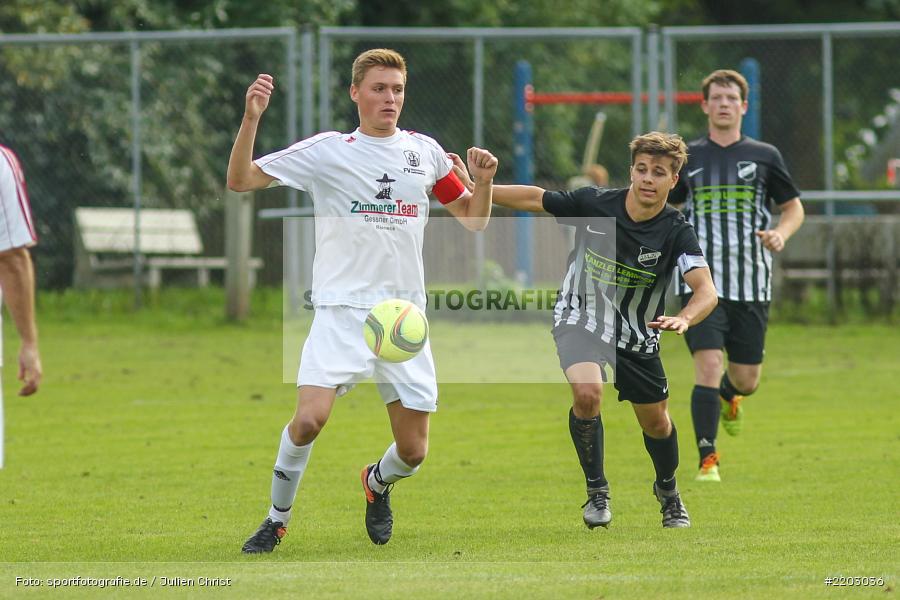Dominik Hehrlein, Tim Strohmenger, 24.09.2017, Kreisliga Würzburg, TSV Retzbach, FV Gemünden/Seifriedsburg - Bild-ID: 2203036