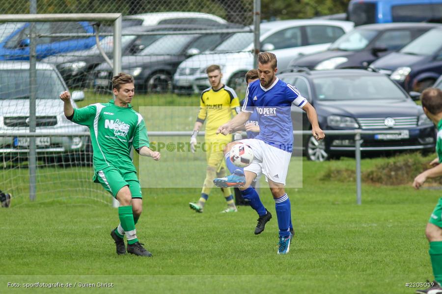 Jonas Holaschke, Julian Volpert, 03.10.2017, Kreisklasse Würzburg, FC Gössenheim, FV Wernfeld/Adelsberg - Bild-ID: 2203059