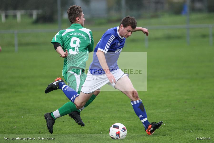 Jonas Holaschke, Daniel Röder, 03.10.2017, Kreisklasse Würzburg, FC Gössenheim, FV Wernfeld/Adelsberg - Bild-ID: 2203068 Jonas Holaschke, Daniel Röder, 03.10.2017, Kreisklasse Würzburg, FC Gössenheim, FV Wernfeld/Adelsberg - Bild-ID: 2203068