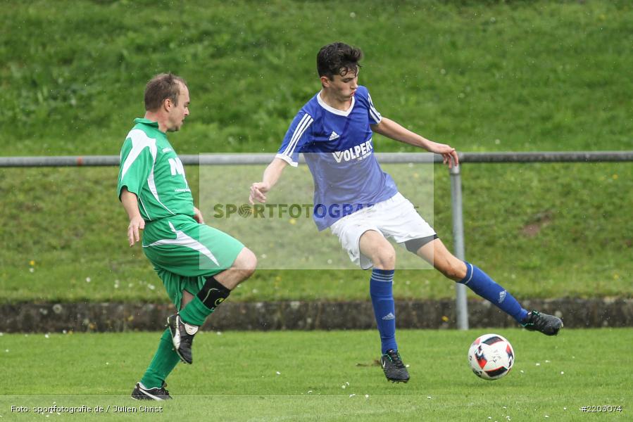 Daniel Klodewig, Jannik Burkard, 03.10.2017, Kreisklasse Würzburg, FC Gössenheim, FV Wernfeld/Adelsberg - Bild-ID: 2203074